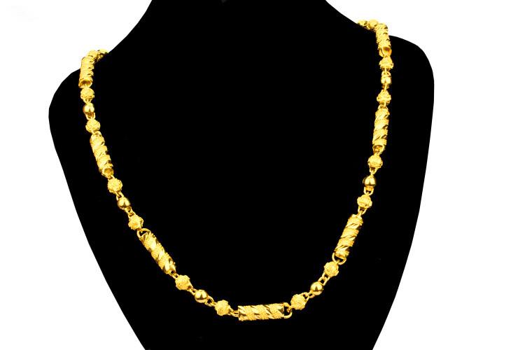 金项链男 不掉色 仿真