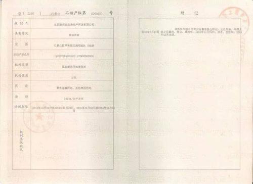 而"不动产证"则对使用年限进行了明确规定 这张不动产权证书最醒目的