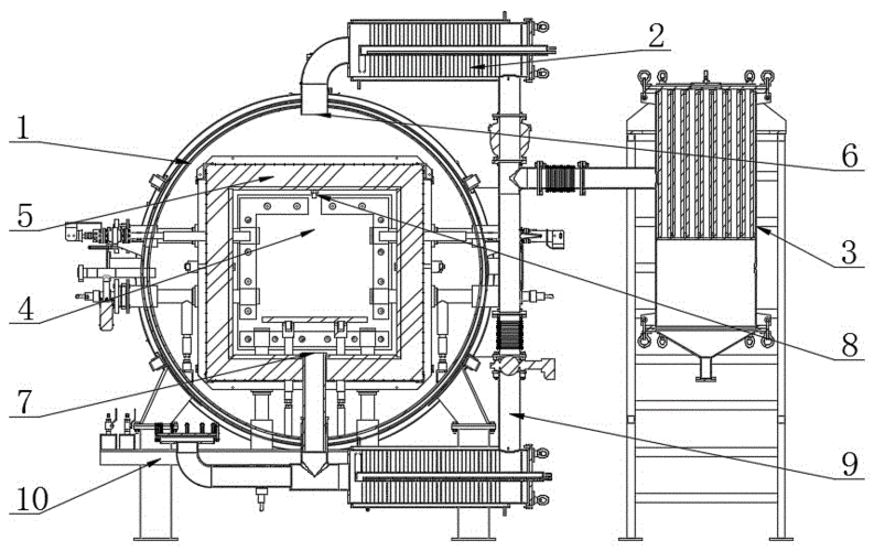 一种用于碳化硅,碳化硼陶瓷烧结炉的气体排出装置的制作方法