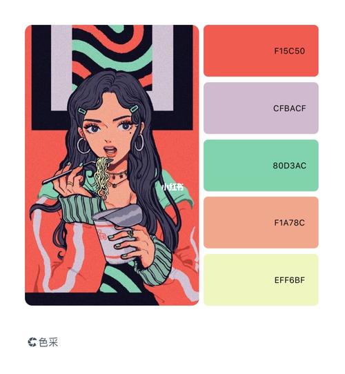 色卡分享|复古77撞色|这个画师画风超cool_复古_色卡_文化_绘画