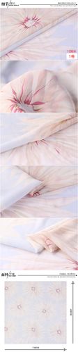 春夏新品 喷绘真丝乔其纱布料印花桑蚕丝服装长裙连衣裙薄纱面料