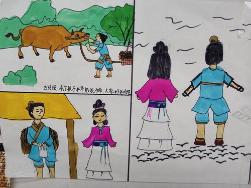 五年级民间故事绘画展