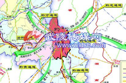  黔江交通布局图