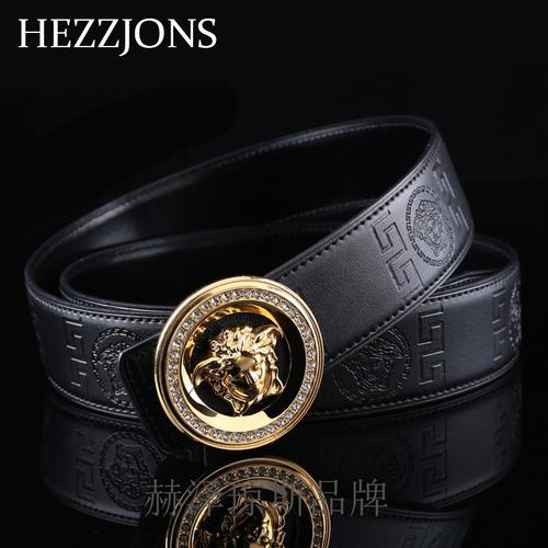 赫泽琼斯hezzjons品牌腰带男进口意大利牛皮皮带青年时尚休闲真皮裤带
