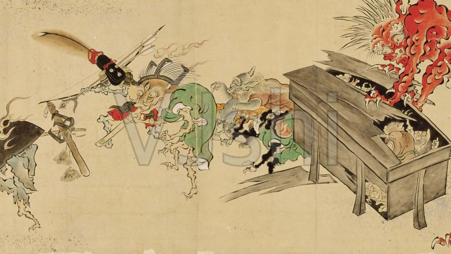 百鬼夜行绘卷.日本国立历史民俗博物馆藏本_3840x2160