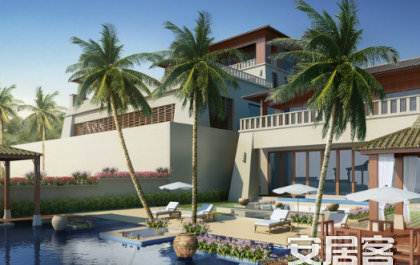 香水湾一号一线海景独栋别墅 战览山观海 奢华享受帝王般的宫殿—三亚