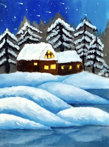 作品名称:《雪乡》作者姓名:黄嘉雯作者年龄:9岁辅导老师:吴佩珊作品