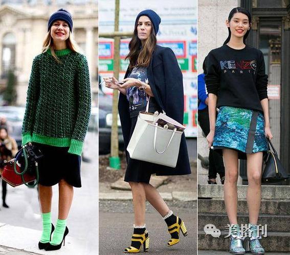 锋利的高跟鞋搭配花袜子,霸占你的美