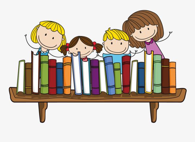 卡通时尚风格儿童图书六一儿童节主图