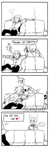 sans×firsk 来自微博@脊好吃