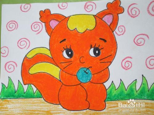 松鼠图片儿童画