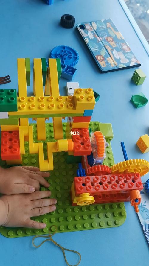 舂米机——大颗粒乐高_乐高怎么样_支架_小河狸创客_兴趣爱好_玩具