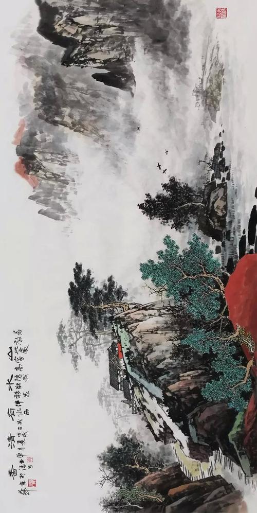 风景这边唯好单玉清山水作品鉴赏