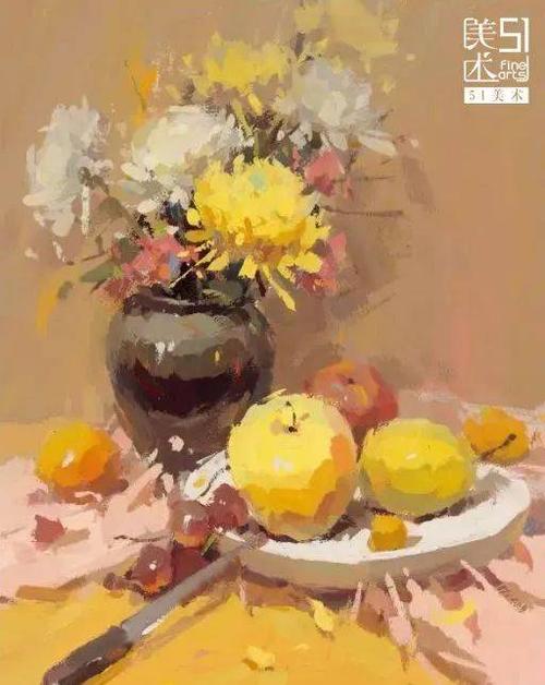 轻松搞定色彩静物中花卉和水果的画法(附步骤图)