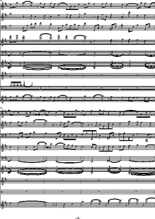 走 钢琴谱(五线谱)