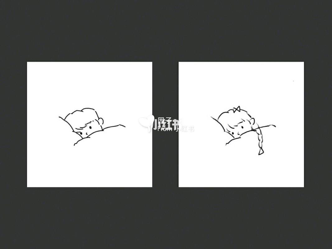 情头⑨|黑白简笔头合集