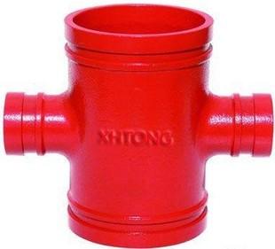 厂价直供大小口径四通卡箍异径四通沟槽异径四通