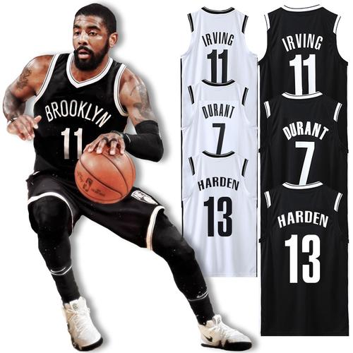 篮网队欧文球衣11号篮球服套装男定制学生比赛班服杜兰特哈登背 - 束