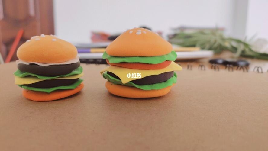 超轻黏土汉堡9297_汉堡_超轻黏土_兴趣爱好_手工