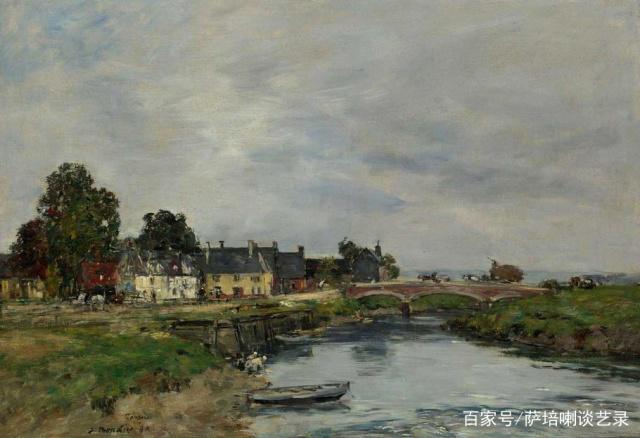 印象派之父,法国画家eugene boudin风景画作品欣赏