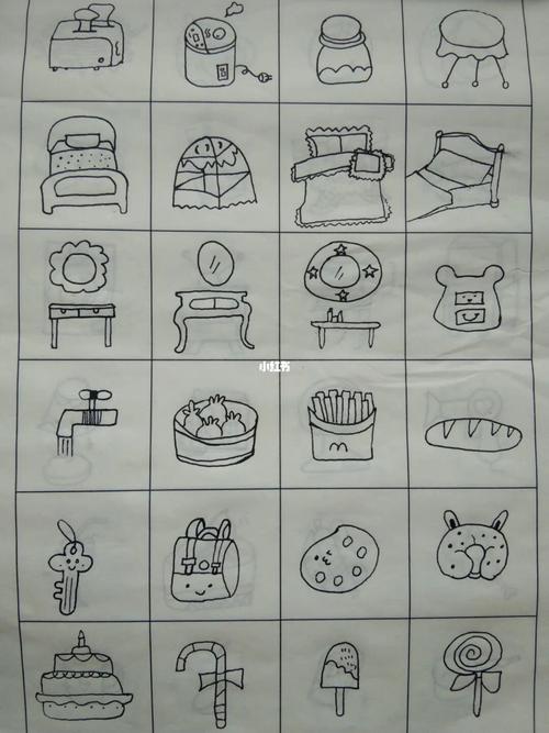 简笔画 静物_简笔画_手帐_素材_文化_绘画