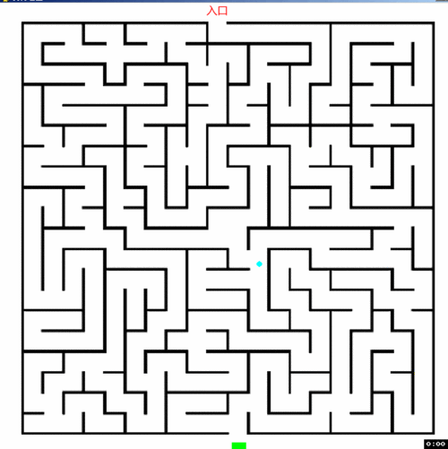 python迷宫小游戏代码pygame简易迷宫游戏mask应用示例程序