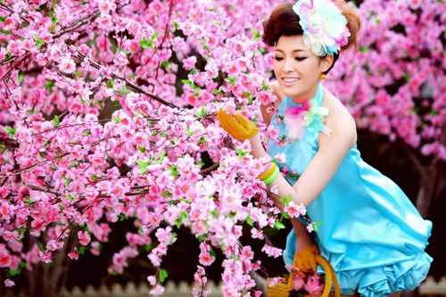 【情侣组图】桃花恋