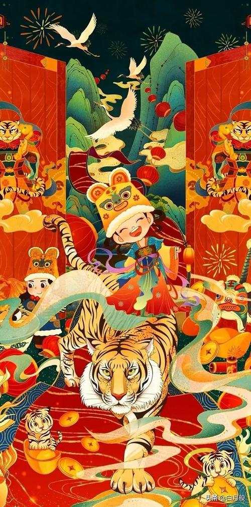 虎年新春插画
