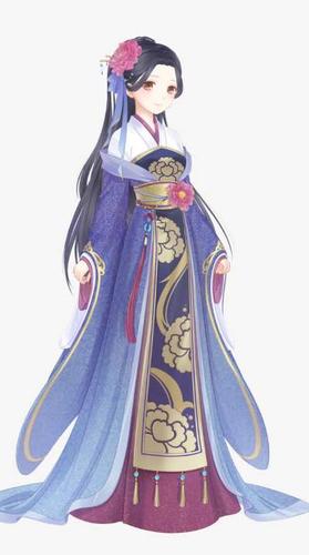 手绘中国风女孩