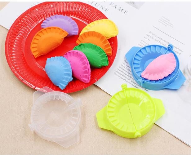 包饺子模具儿童手工diy制作饺子材料超轻黏土彩泥饺子