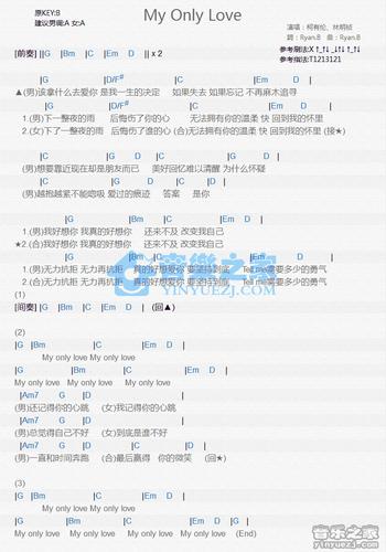 柯有伦/林明祯《my only love》尤克里里谱