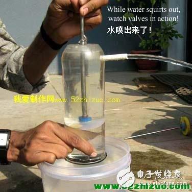 如何制作一个简易的活塞式抽水机模型?