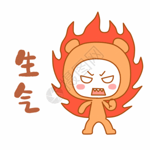 熊二循环可爱熊表情包生气发怒gif高清图片