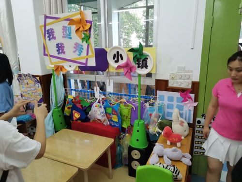 我型我秀表演区区角投入了手工制作的各种各样!