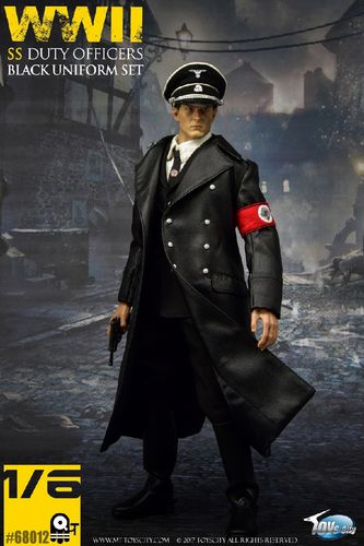 黑色军官皮衣 / officers black leather overcoat 9.