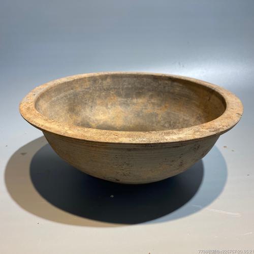 古玩陶器汉代陶盆