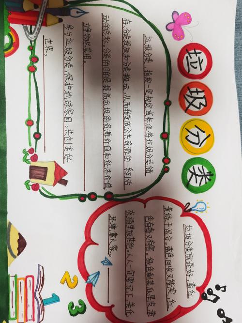 生活垃圾分类探究综合实践活动之环境保护与垃圾分类主题手抄报