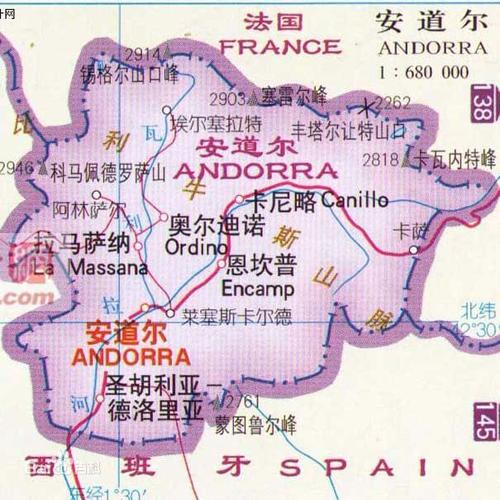 中国安道尔在哪里