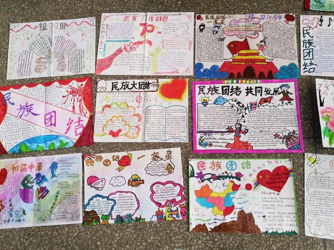 多巴高级中学"共同团结奋斗,共同繁荣发展"手抄报比赛