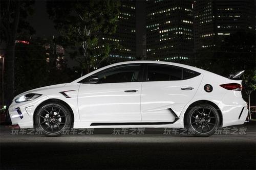 现代领动改装车身大包围 造型夸张回头率高