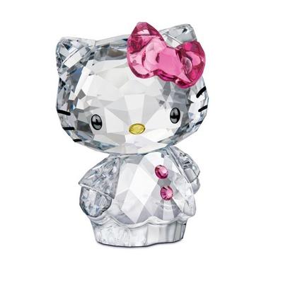 件台摆水晶水晶猫kt汽车可爱件饰品卡通摆女士车车控中装饰品