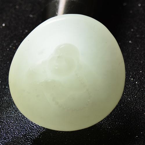 高端羊脂白玉 过灯细润【笑佛】和田玉羊脂玉白玉笑佛挂件 61克