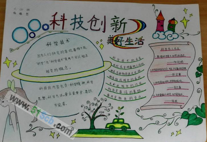 科技创新手抄报图片,资料
