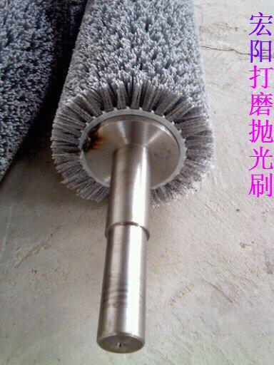 金刚砂磨料丝抛光毛刷辊,抛光打磨毛刷滚,木头拉丝钢丝滚刷.