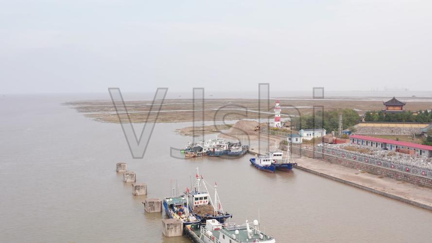 南通如东小洋口渔港洋口外闸风电4k高清