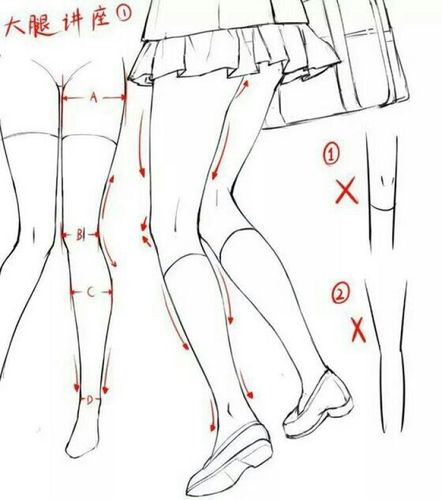 腿的画法,绘画,参考,手绘