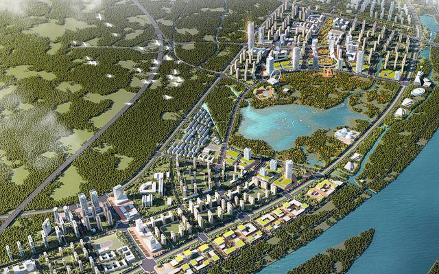 长沙望城的大泽湖郁闷了,世界第一高楼没了,湖南奥体也不见了