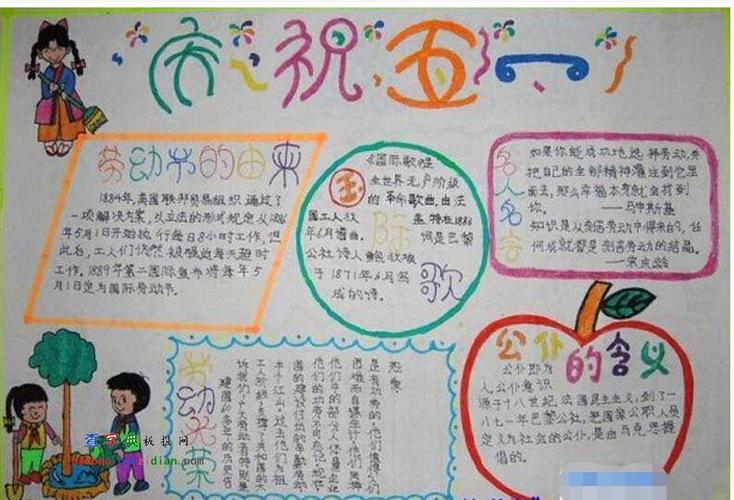 庆祝五一节日手抄报