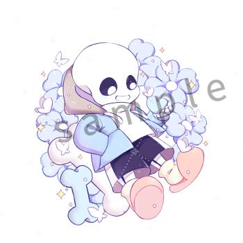 传说之下undertale周边 undertale周边传说之下sans钥匙扣徽章frisk