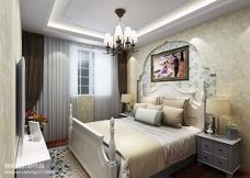 忽然之间现代卧室床头背景墙壁纸装修设计效果图